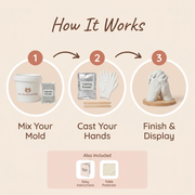 DIY 3D Hand Casting Kit for Couples & Families