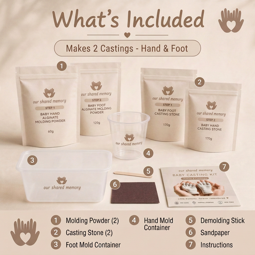 Baby Hand & Foot Casting Kit — 3D Keepsake